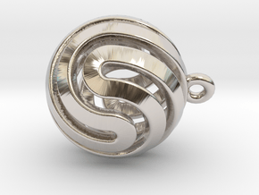 Ball-small-14-5 in Rhodium Plated Brass