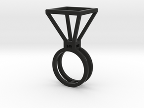 DIY ring in Black Natural Versatile Plastic