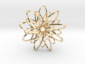 9 Point Slinky Star - 5cm in 14K Yellow Gold