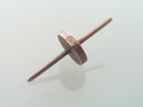 Spinning Top in Polished Bronze Steel