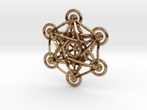 Metatron's Cube - 5cm in Polished Brass