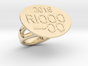Rio 2016 Ring 24 - Italian Size 24 in 14K Yellow Gold