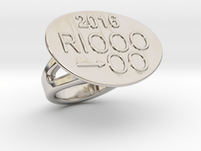 Rio 2016 Ring 24 - Italian Size 24 in Platinum