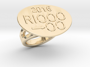 Rio 2016 Ring 25 - Italian Size 25 in 14K Yellow Gold