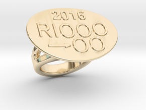 Rio 2016 Ring 26 - Italian Size 26 in 14K Yellow Gold
