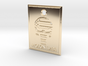 Punisher Flag Pendant in 14K Yellow Gold