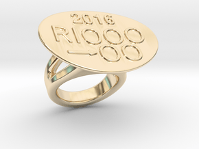Rio 2016 Ring 27 - Italian Size 27 in 14K Yellow Gold