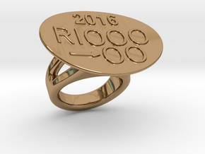 Rio 2016 Ring 27 - Italian Size 27 in Polished Brass
