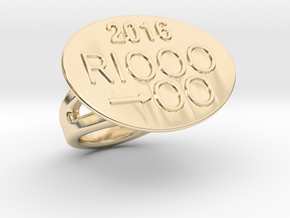 Rio 2016 Ring 28 - Italian Size 28 in 14K Yellow Gold