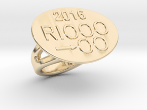 Rio 2016 Ring 29 - Italian Size 29 in 14K Yellow Gold