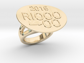 Rio 2016 Ring 30 - Italian Size 30 in 14K Yellow Gold