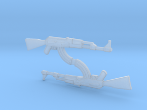 AK-47 1/148 Scale, Pair in Tan Fine Detail Plastic