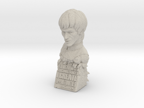 Bruce Lee Bust with Quote, Size M in Natural Sandstone