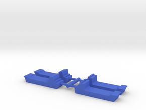 Game Piece, Cargo Ships 4-set in Blue Processed Versatile Plastic