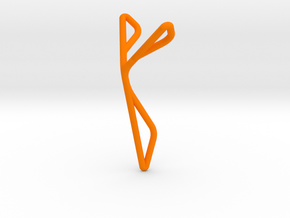 YOUNIVERSAL Superfly, Pendant. Elegance in Motion in Orange Processed Versatile Plastic