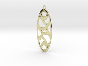 Circle Pendant in 18k Gold Plated Brass