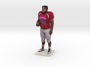 Football Player in Full Color Sandstone