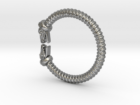 Viking Dragon Ring Beta in Natural Silver