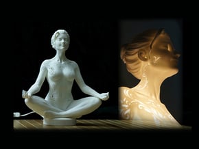 Meditation 30cm  in White Natural Versatile Plastic
