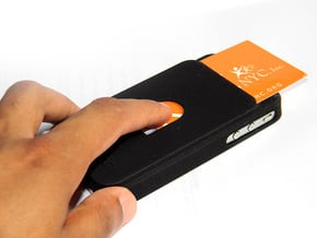 Business Card Iphone Cover in Black Natural Versatile Plastic