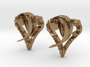 Music From The Heart Earrings in Natural Brass