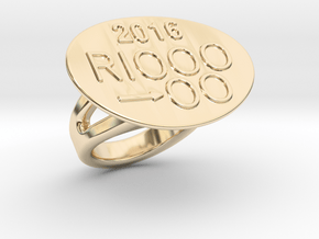 Rio 2016 Ring 33 - Italian Size 33 in 14K Yellow Gold