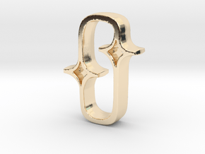 The Double Star in 14K Yellow Gold