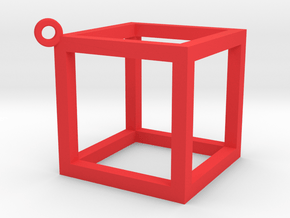 Cubo in Red Processed Versatile Plastic