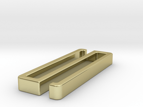 Belt clip, open. T41x5, shown: brass. in 18k Gold