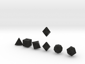 QUADRANT Sharp Innies dice in Black Natural Versatile Plastic