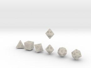 FUTURISTIC innies sharp dice in Natural Sandstone