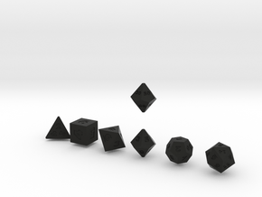 FUTURISTIC innies sharp dice in Black Natural Versatile Plastic