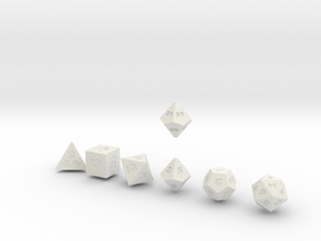 FUTURISTIC innies sharp dice in White Natural Versatile Plastic
