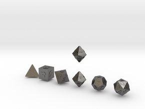 FUTURISTIC Outies Sharp dice in Polished Nickel Steel