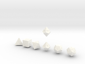 FUTURISTIC Outies Sharp dice in White Processed Versatile Plastic