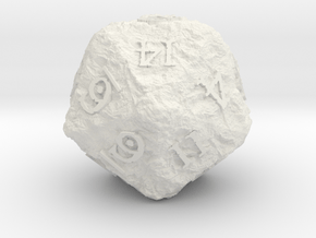ANCIENT RELICS d20 in White Natural Versatile Plastic