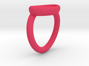 Heart Ring in Pink Processed Versatile Plastic