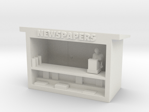 News Stand - HO 87:1 Scale in White Natural Versatile Plastic