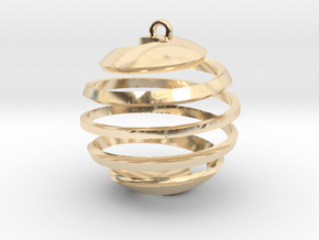 Orecchino Buccia Arancia 1 in 14k Gold Plated Brass
