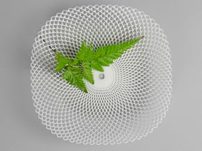 Sine Bowl in White Natural Versatile Plastic
