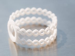 Ring of rings in White Natural Versatile Plastic