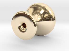 Coffee Tamper in 14k Gold Plated Brass