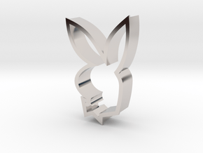 Iconic Bunny in Rhodium Plated Brass