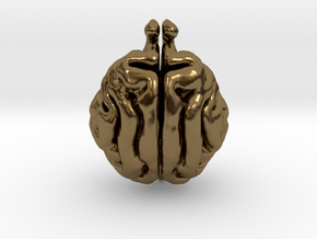 Cat Brain in Polished Bronze
