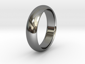 Wedding ring in Fine Detail Polished Silver