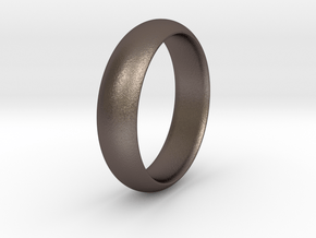 Wedding ring in Polished Bronzed Silver Steel