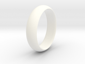 Wedding ring in White Processed Versatile Plastic