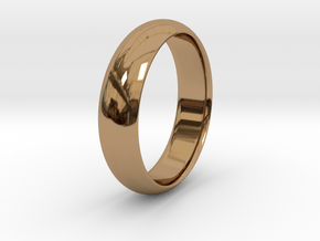 Wedding ring in Polished Brass