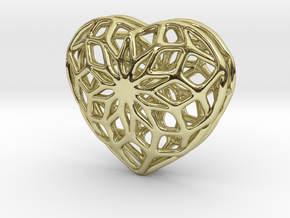 Valentine Heart - small in 18k Gold Plated Brass