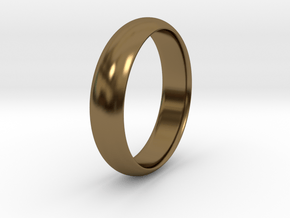 Wedding ring in Polished Bronze
